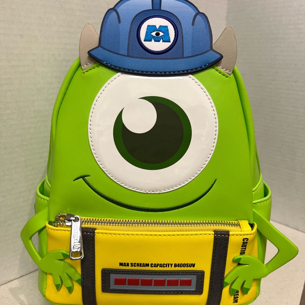 Loungefly Pixar Mike Monsters  Inc with Scare Canister NWT